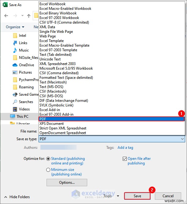 DOC, PDF, CSV, XML, এবং vCard ফরম্যাটে এক্সেল ডেটা রপ্তানি করা সহজ হয়েছে 