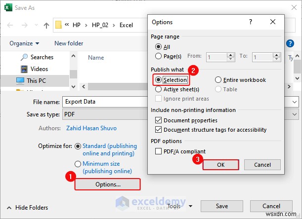 DOC, PDF, CSV, XML, এবং vCard ফরম্যাটে এক্সেল ডেটা রপ্তানি করা সহজ হয়েছে 