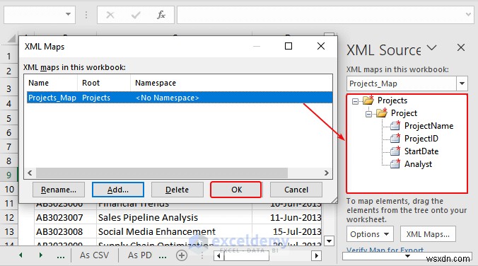 DOC, PDF, CSV, XML, এবং vCard ফরম্যাটে এক্সেল ডেটা রপ্তানি করা সহজ হয়েছে 