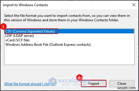 DOC, PDF, CSV, XML, এবং vCard ফরম্যাটে এক্সেল ডেটা রপ্তানি করা সহজ হয়েছে 