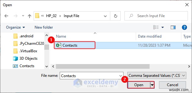 DOC, PDF, CSV, XML, এবং vCard ফরম্যাটে এক্সেল ডেটা রপ্তানি করা সহজ হয়েছে 