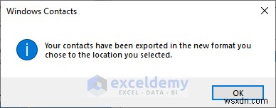DOC, PDF, CSV, XML, এবং vCard ফরম্যাটে এক্সেল ডেটা রপ্তানি করা সহজ হয়েছে 