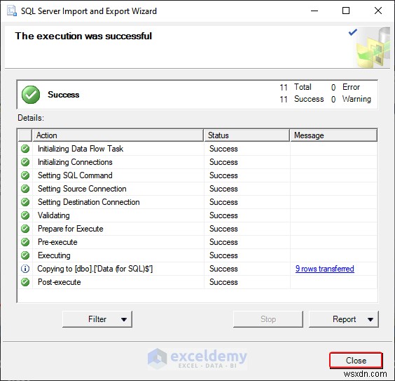 DOC, PDF, CSV, XML, এবং vCard ফরম্যাটে এক্সেল ডেটা রপ্তানি করা সহজ হয়েছে 