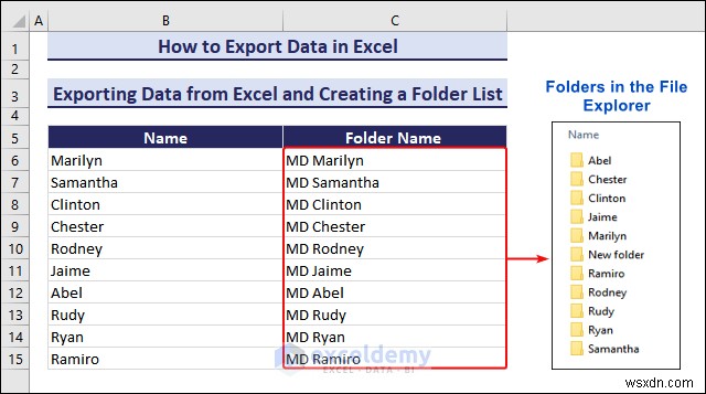 DOC, PDF, CSV, XML, এবং vCard ফরম্যাটে এক্সেল ডেটা রপ্তানি করা সহজ হয়েছে 