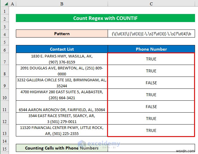 COUNTIF - ধাপে ধাপে নির্দেশিকা ব্যবহার করে এক্সেলে মাস্টার কাউন্টিং রেজেক্স প্যাটার্নস 