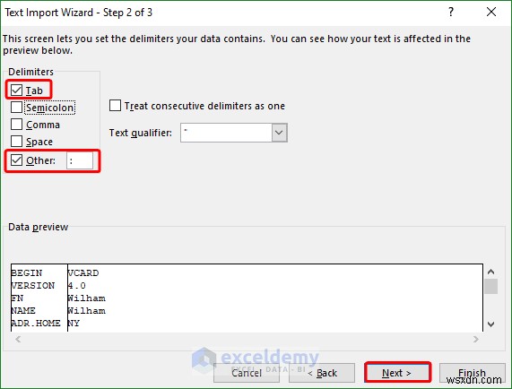 এক্সেলে VCF (vCard) ফাইল খুলুন:2টি সহজ পদ্ধতি 