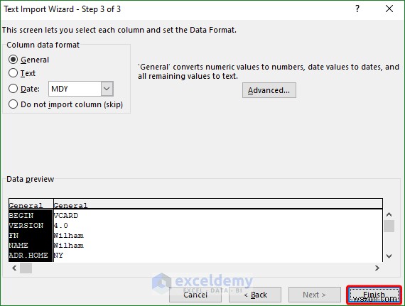 এক্সেলে VCF (vCard) ফাইল খুলুন:2টি সহজ পদ্ধতি 