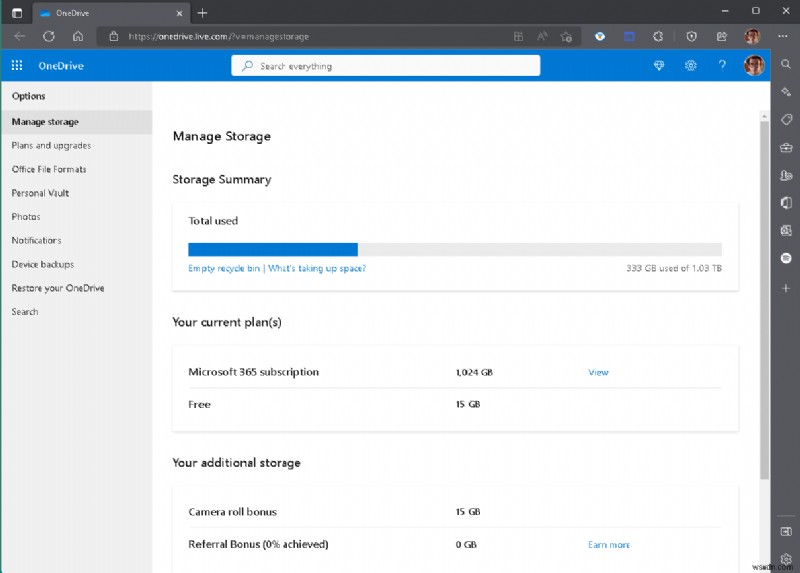 Windows11 এবং ওয়েবে আপনার OneDrive সঞ্চয়স্থান পরিচালনা করুন:সীমাবদ্ধতা এড়িয়ে চলুন এবং স্থান খালি করুন 