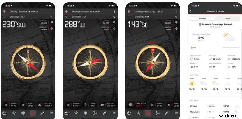 শীর্ষ 9 iOS কম্পাস অ্যাপস:আত্মবিশ্বাসের সাথে রুট, গতি এবং দূরত্ব ট্র্যাক করুন 