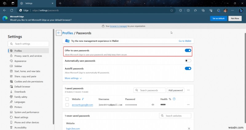 Windows 11 এবং 10-এ Microsoft Edge পাসওয়ার্ড সংরক্ষণের সমস্যা সমাধান করা 