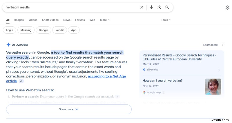 AI ওভারলে + কাস্টম ফায়ারফক্স সার্চ ইঞ্জিন ছাড়া Google অনুসন্ধান 