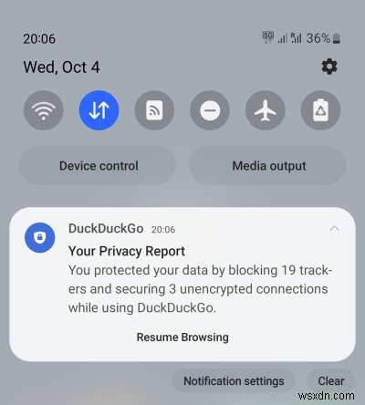 DuckDuckGo ব্রাউজার:সক্ষম এবং বৈশিষ্ট্য-সমৃদ্ধ, কিন্তু কঠোর গোপনীয়তা নিয়ন্ত্রণের অভাব রয়েছে 