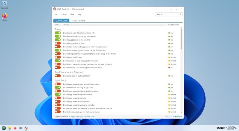 O&O ShutUp10++ এবং AppBuster:ব্যাপক Windows 11 Detox সফটওয়্যার 