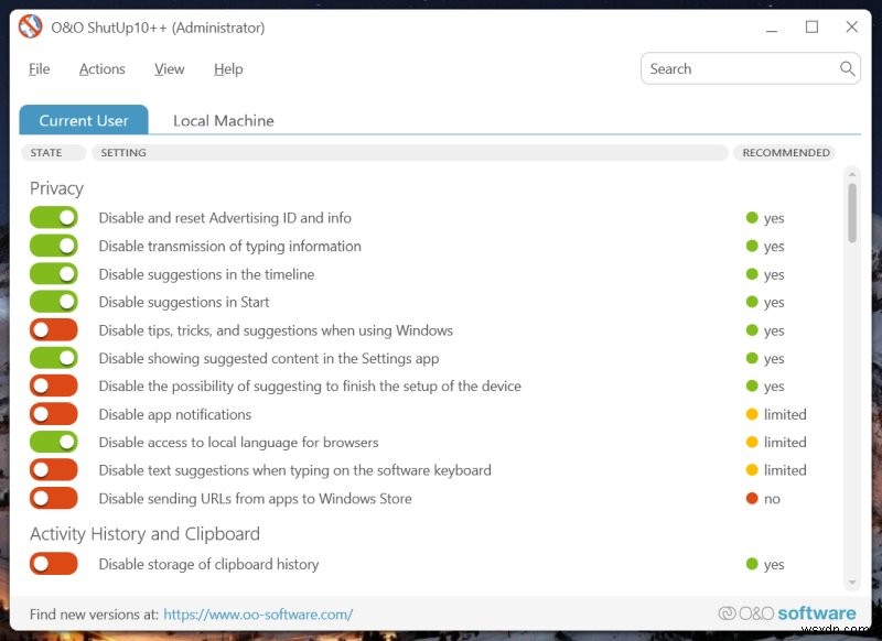 O&O ShutUp10++ এবং AppBuster:ব্যাপক Windows 11 Detox সফটওয়্যার 