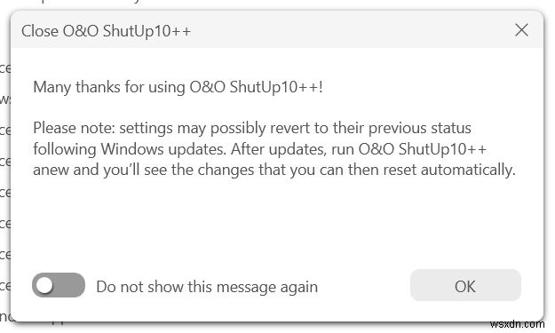 O&O ShutUp10++ এবং AppBuster:ব্যাপক Windows 11 Detox সফটওয়্যার 